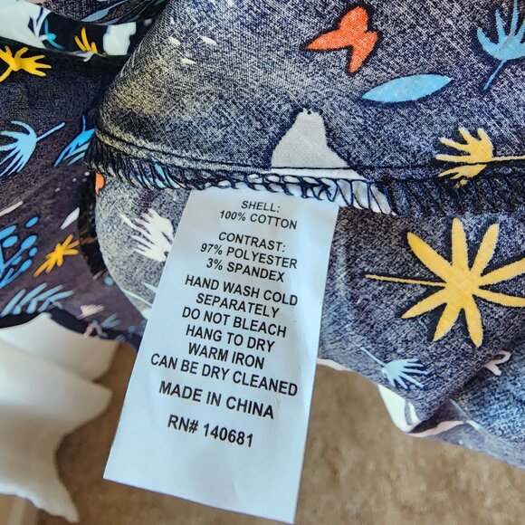 NWT Unique Vintage Navy Koala & Sloth Print Arden Babydoll Dress - Picture 7 of 8